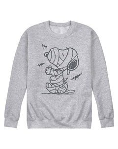 Мужской флисовый свитшот Peanuts Snoopy Mummy Bats, цвет Gray Heather Licensed character