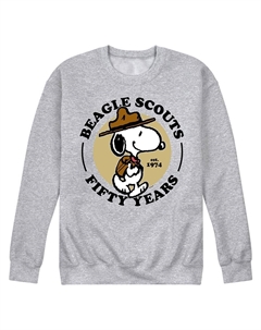 Мужской флисовый свитшот Peanuts Beagle Scout Scout, цвет Heather Gray Licensed character