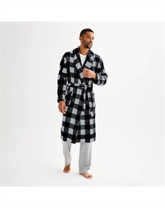 Мужской банный халат, цвет Grey Buffalo Check Sonoma goods for life