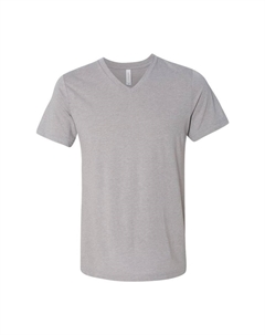 Футболка Bella + Canvas Triblend с короткими рукавами и V-образным вырезом, цвет Athletic Grey Triblend Bella+canvas