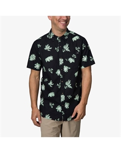 Мужская тканая рубашка на пуговицах спереди Lawson, цвет Caviar Reef