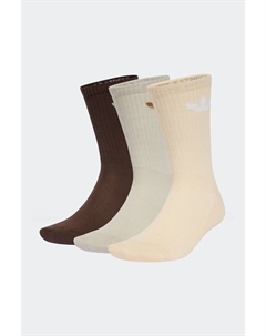 Носки с трилистником, 6 упаковок, коричневый Adidas