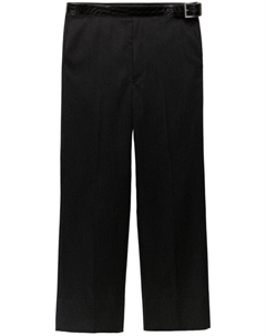 Брюки-чиносы с поясом, синий Prada