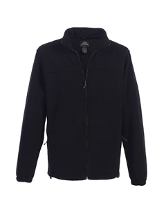 Мужская флисовая куртка с молнией во всю длину, черный Gioberti