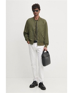 Куртка-бомбер, зеленый Tommy hilfiger