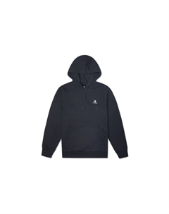 Свитшот с вышитой звездой для мужчин, чернильно-черный, черный Converse