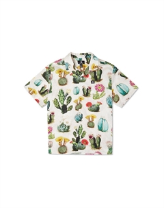 Рубашка для отдыха с принтом, мужская, белая, белый Converse