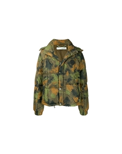 Осень/Зима 19 Пуховик мужской Зеленый Камуфляж, зеленый Off-white