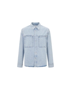 Рубашка мужская джинсовая светло-голубая, светло-голубой Calvin klein