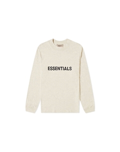 Ss20 Футболка мужская кремовая, кремовый Fear of god essentials