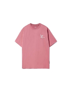 Футболка для скейтборда Мужская грязно-розовая, розовый Li-ning