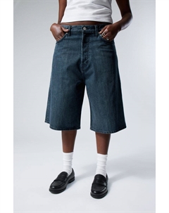 Свободные мешковатые джинсовые шорты astro, синий Weekday