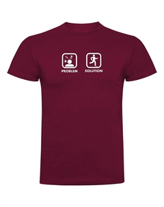Футболка Problem Solution Run, красный Kruskis