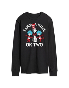 Мужская рубашка Dr Seuss Know A Thing Or Two с длинным рукавом Licensed character