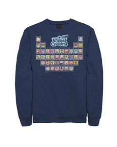 Мужской свитшот Animal Crossing New Horizons Periodic Table Of Villagers Licensed character