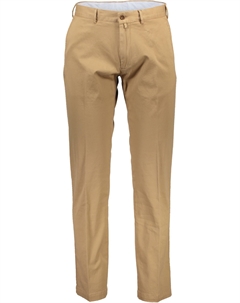 Бежевые хлопковые мужские брюки Gant