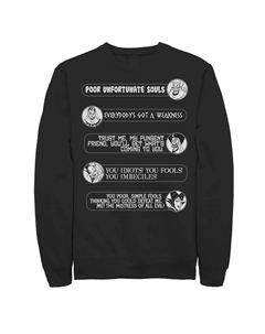 Мужской свитшот с круглым портретом и цитатами из фильмов «Злодеи Диснея» Licensed character