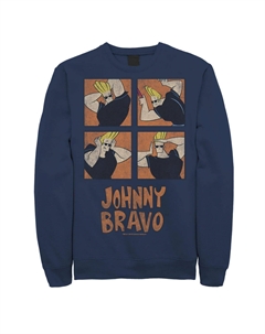 Мужской свитшот с прической Cartoon Network Johnny Bravo Box Up, синий Licensed character