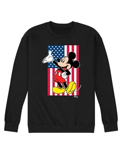 Мужской флисовый свитшот с флагом Disney's Mickey Mouse Licensed character