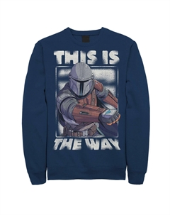 Мужской свитшот с портретом Star Wars The Mandalorian This Is The Way, синий Licensed character