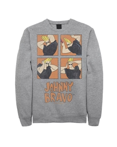 Мужской свитшот с прической Cartoon Network Johnny Bravo Box Up Licensed character