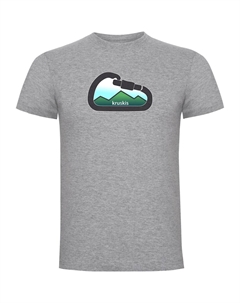 Футболка Mountain Carabiner, серый Kruskis