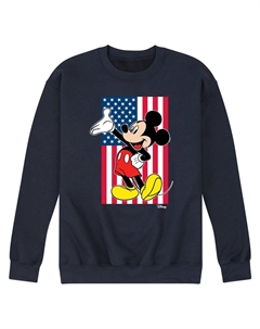 Мужской флисовый свитшот с флагом Disney's Mickey Mouse Licensed character