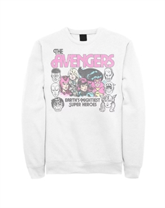 Мужской свитшот с графикой в ​​стиле ретро «Marvel The Avengers Earth's Mightiest Super Heroes Group Shot» Licensed character