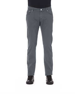 Серые хлопковые мужские джинсы Jacob cohen
