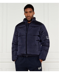 Куртка мужская с воротником-стойкой короткая, синий Ea7