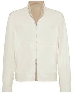Двусторонний бомбер, белый Brunello cucinelli