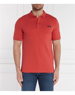 Поло PIQUE Slim Fit, коралловый Calvin klein