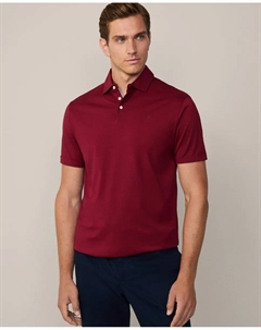 Мужская рубашка-поло с короткими рукавами из 100% хлопка пима, красный Hackett