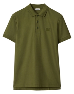 Рубашка поло из хлопка, зеленый Burberry