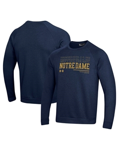 Мужской темно-синий пуловер Notre Dame Fighting Irish 2024/25 с надписью Rival Rival Толстовка, цвет Ntd Navy Under armour