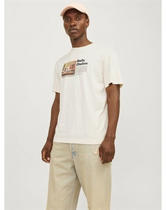 Футболка, кремовый Jack & jones