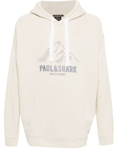 Худи с вышитым логотипом, серый Paul & shark