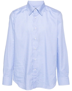 Твиловая рубашка в клетку, синий Canali