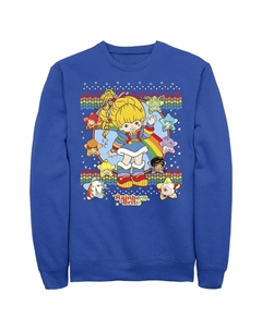 Мужской флисовый свитшот Rainbow Brite Star Icons, цвет Royal Licensed character