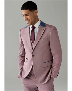 Пиджак TAILORED TRIMMED, REGULAR FIT, розовый Next