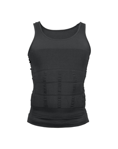 Мужское эластичное корректирующее белье для похудения, формирователь живота, нижнее белье, нейлон, серый Unique bargains