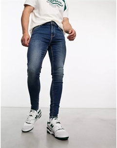 Джинсы Design Power Stretch, синий Asos