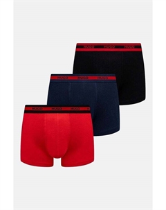 Комплект из трех боксеров, красный Hugo