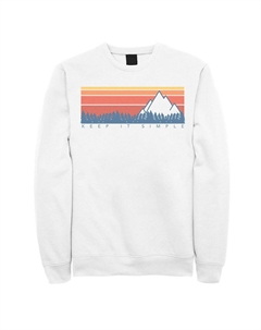 Мужской свитшот Keep It Simple с градиентом Mountain Range, белый Licensed character