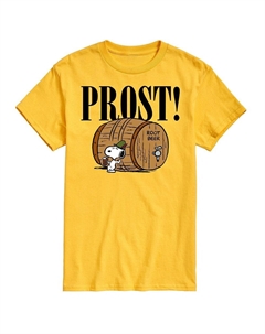 Мужской арахис Прост! Футболка с рисунком Snoopy Root Beer, желтый Licensed character