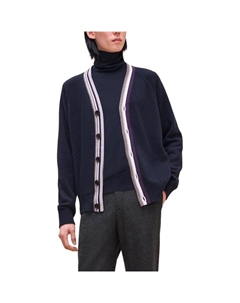 Кашемировый свитер мужской темно-синий Hermes, темно-синий Hermès