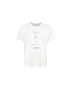 Футболка мужская белая, белый Saint laurent