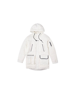 Пуховик мужской молочно-белый, белый Converse