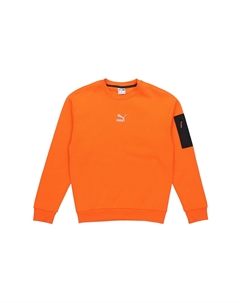 Повседневный свободный свитшот мужской Flame Orange, оранжевый Puma