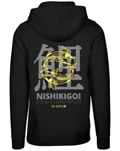 Пуловер Hoodie Koi Golden Gai, черный F4nt4stic